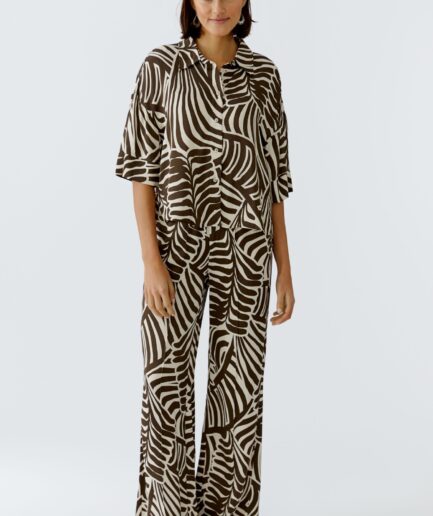 Dark Brown Offwhite 0871 Shirt 97277 OUI