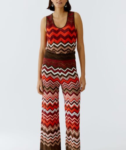 Dark Brown Red 0873 Knitted top 97567 OUI